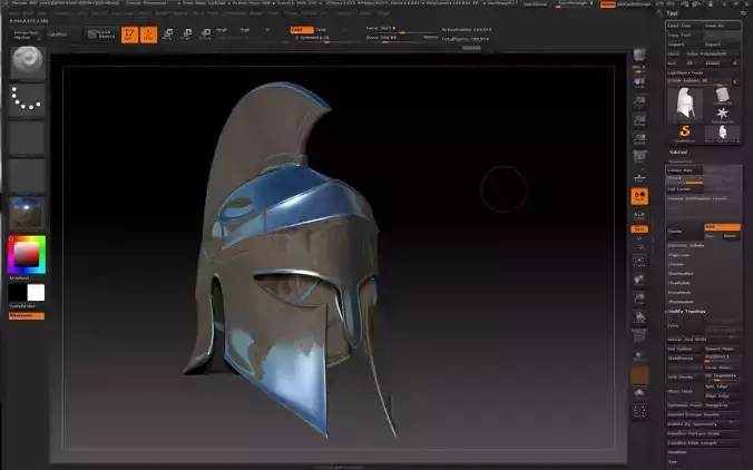 greek helmet-3d print model