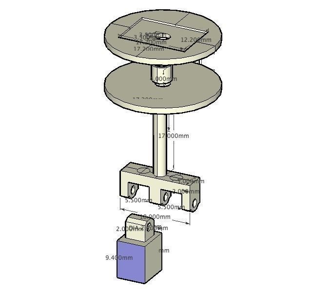 M-Gir diagram showing dimensions of device Free 3D print model_0