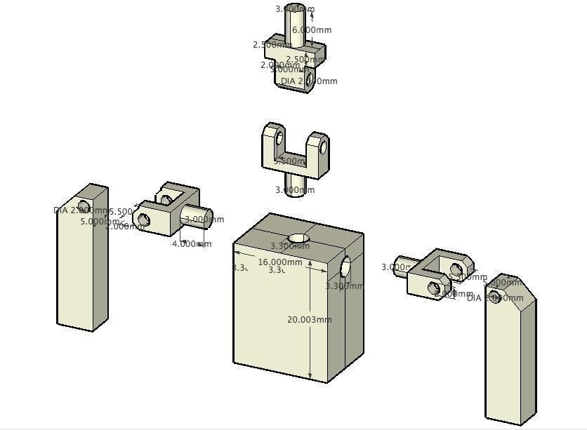 M-Gir diagram showing dimensions of device Free 3D print model_3