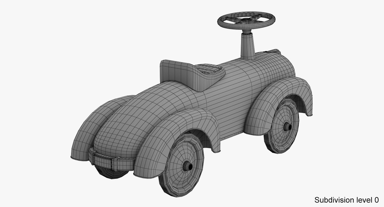 Riding toy car 3D model_14