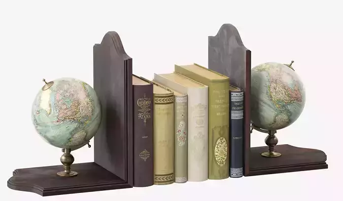 Globe Bookends