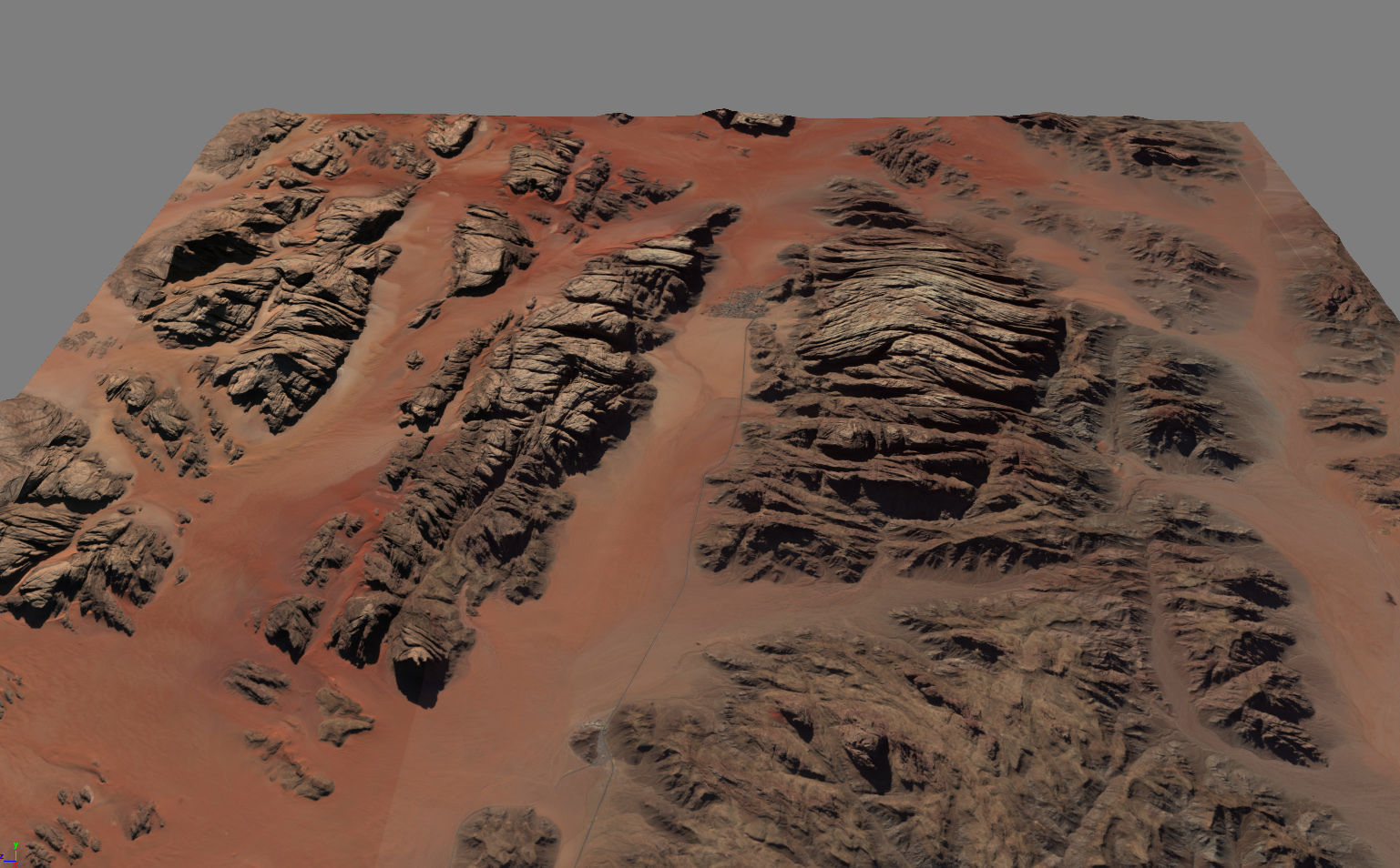 Ramm Mountain Israel 3D model_1