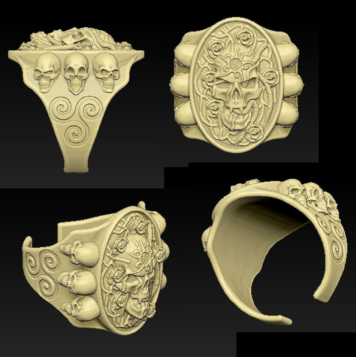 LICHKING RING OF NECROMANCY 3D print model_2