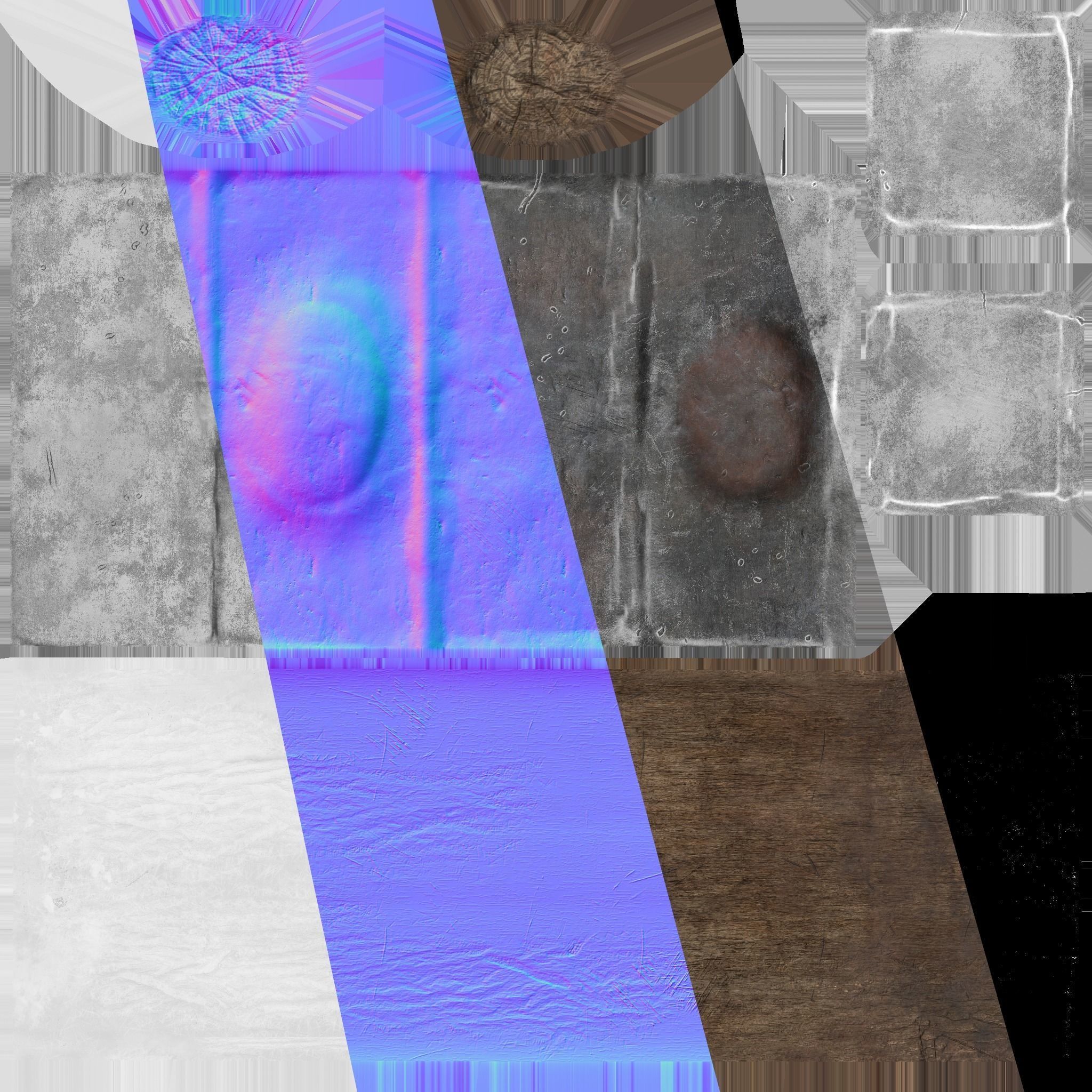 Anvil and Sledgehammer Low-poly 3D model_23