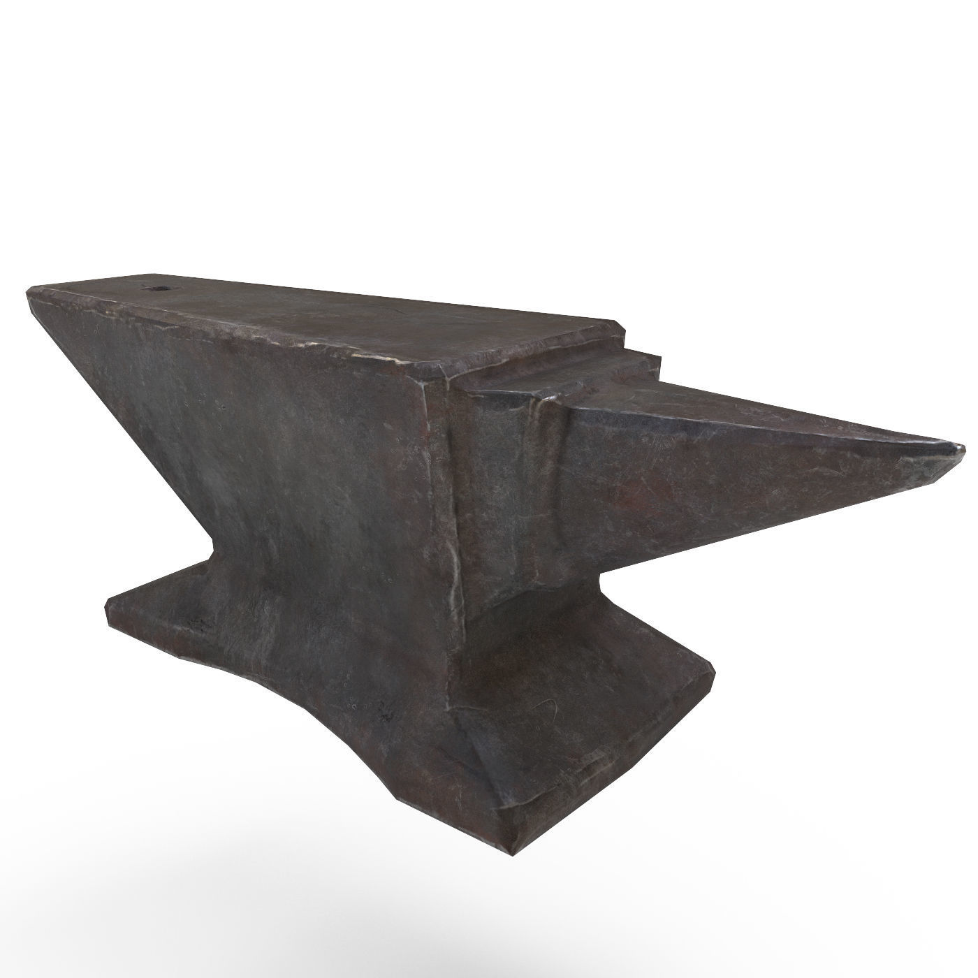 Anvil and Sledgehammer Low-poly 3D model_3