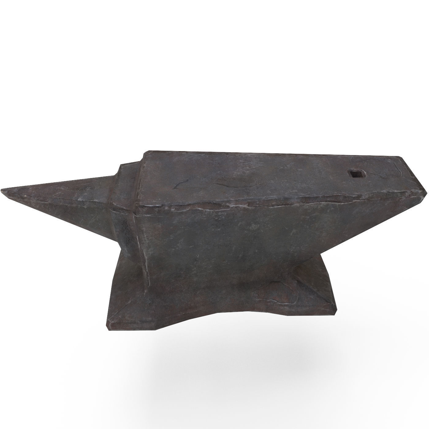 Anvil and Sledgehammer Low-poly 3D model_6