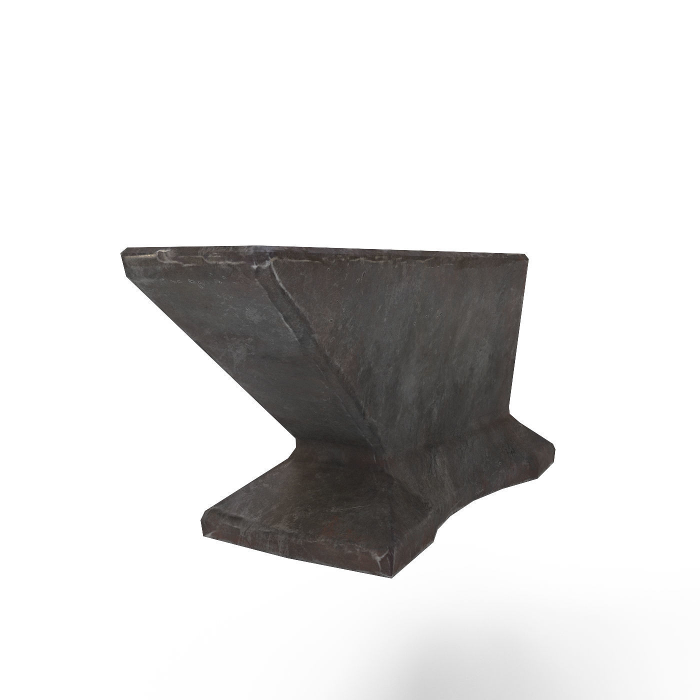 Anvil and Sledgehammer Low-poly 3D model_8