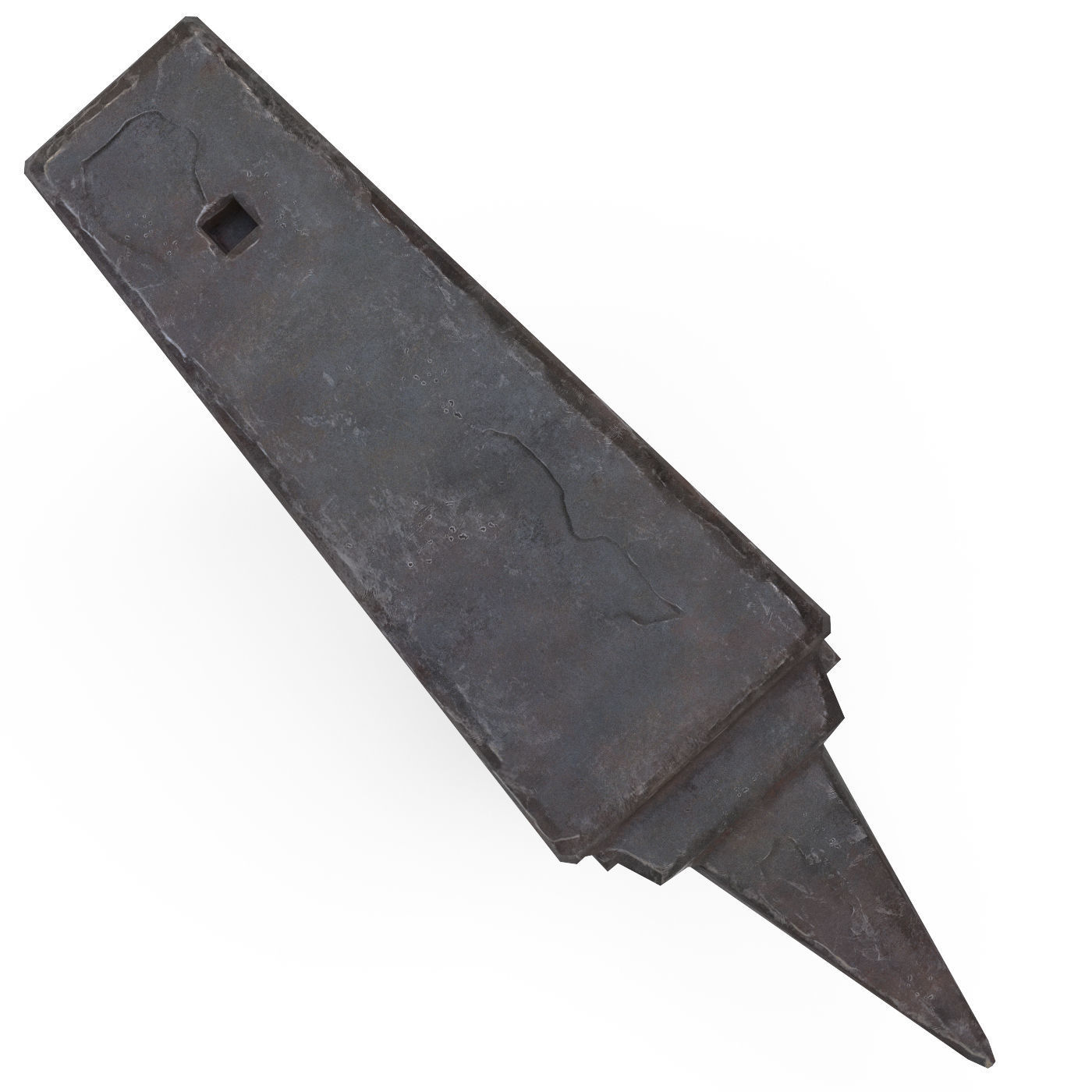 Anvil and Sledgehammer Low-poly 3D model_4