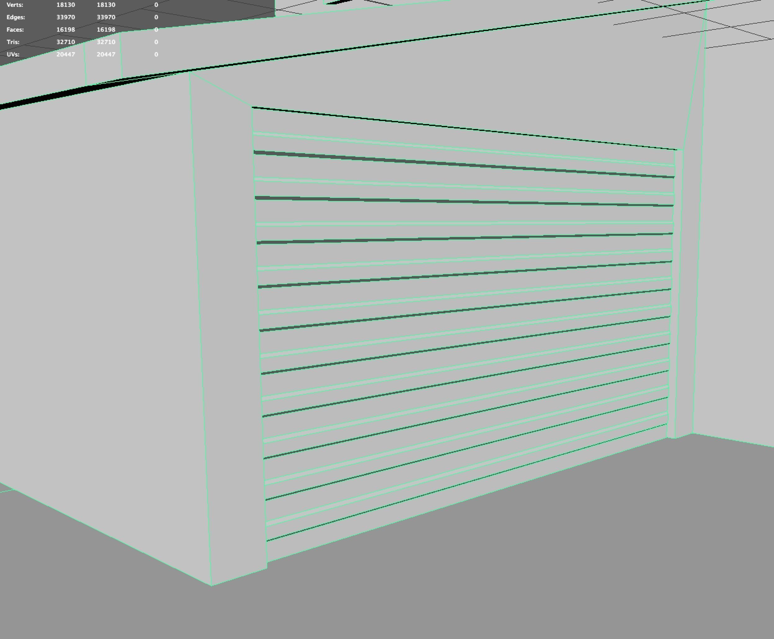 lowpoly Home house with porch Low-poly 3D model_8