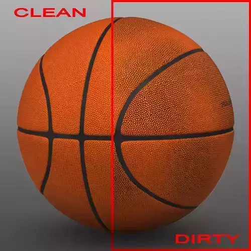 Orange basketball ball Low-poly 3D model
