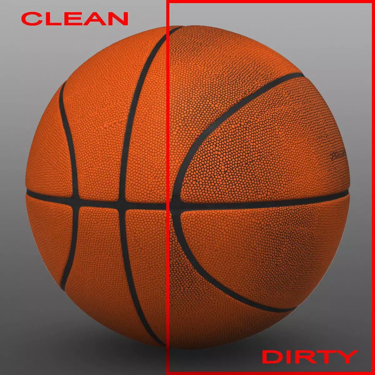 Orange basketball ball Low-poly 3D model_0