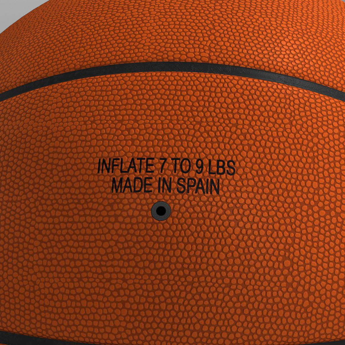 Orange basketball ball Low-poly 3D model_5