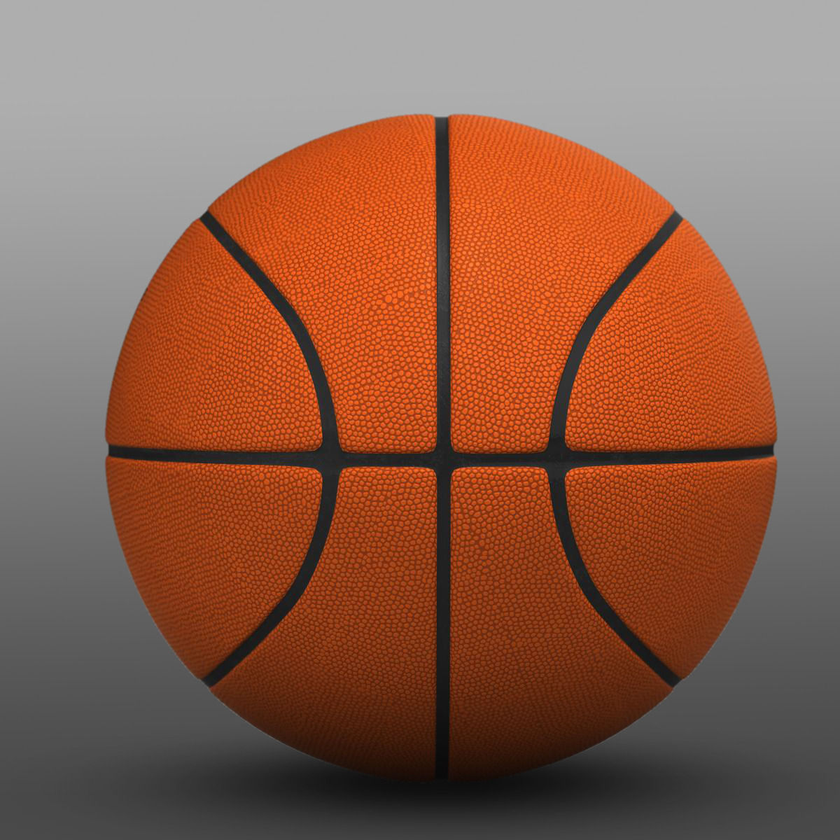 Orange basketball ball Low-poly 3D model_9