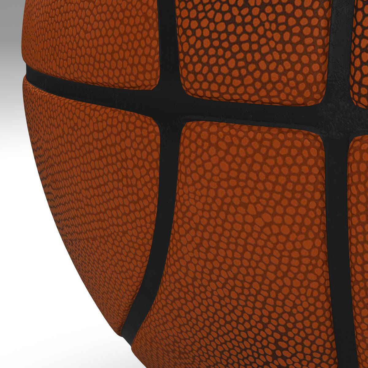 Orange basketball ball Low-poly 3D model_6