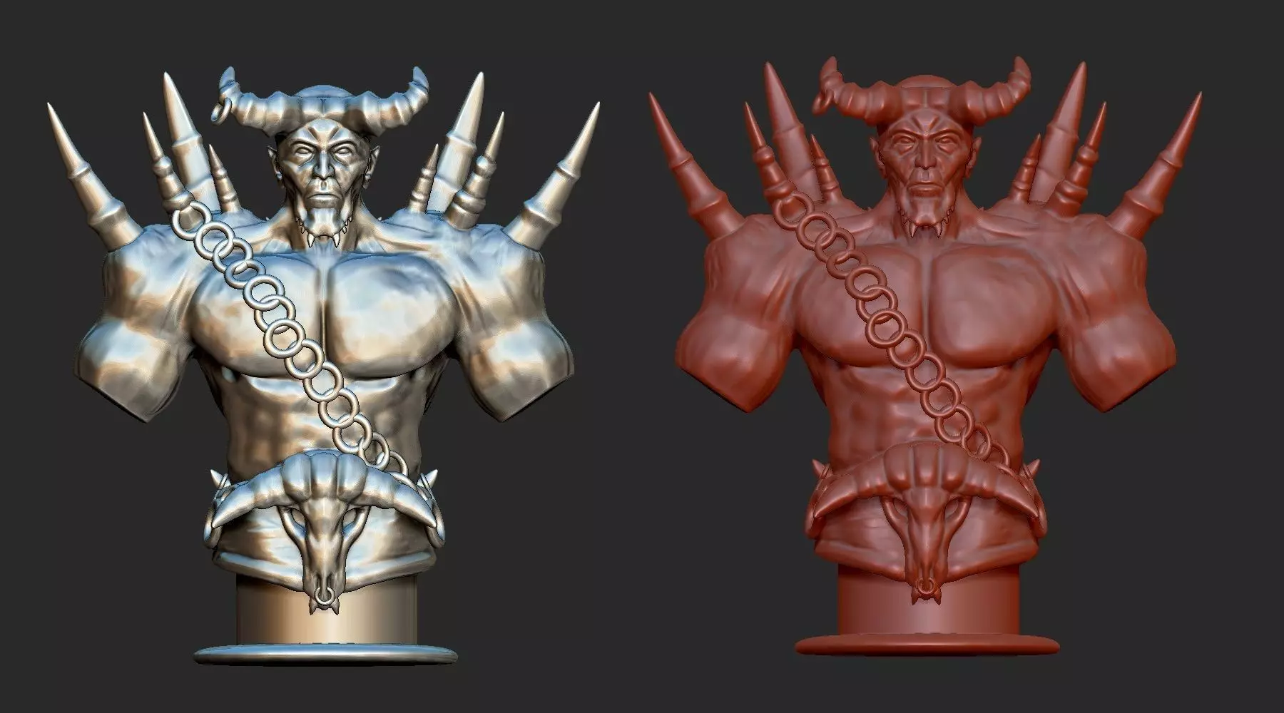 Demon 3D printable model 3D print model_0