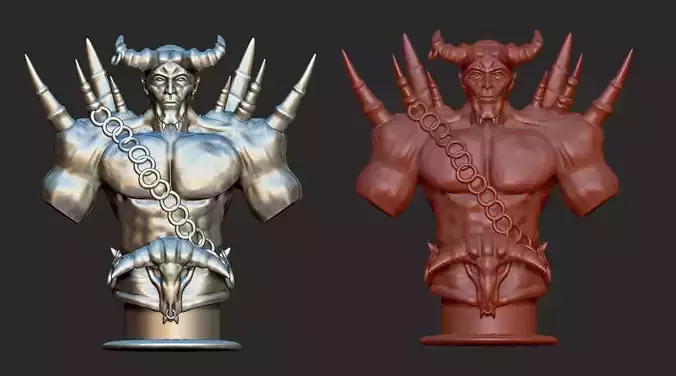 Demon 3D printable model 3D print model