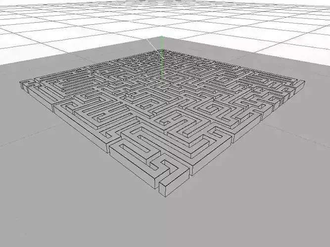 Maze - square 3D model