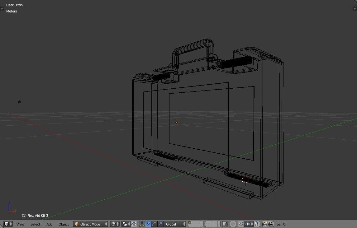 First Aid Medical Kit - Medkit - Safety and Emergency Equipment Low-poly 3D model_22