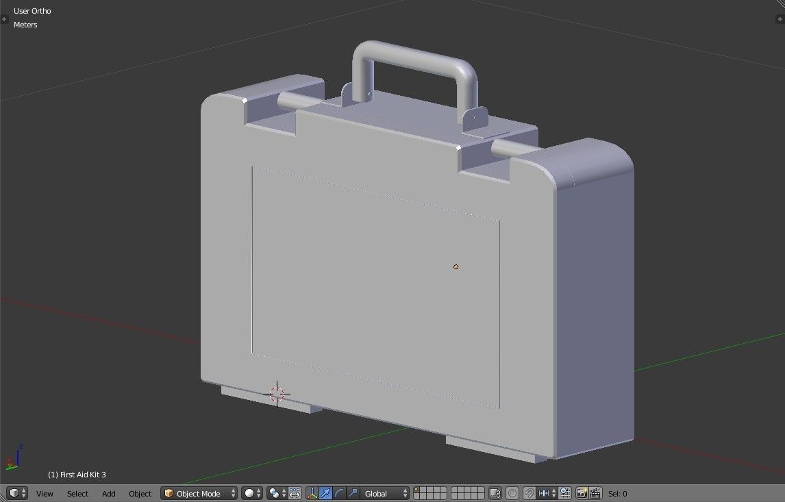 First Aid Medical Kit - Medkit - Safety and Emergency Equipment Low-poly 3D model_17