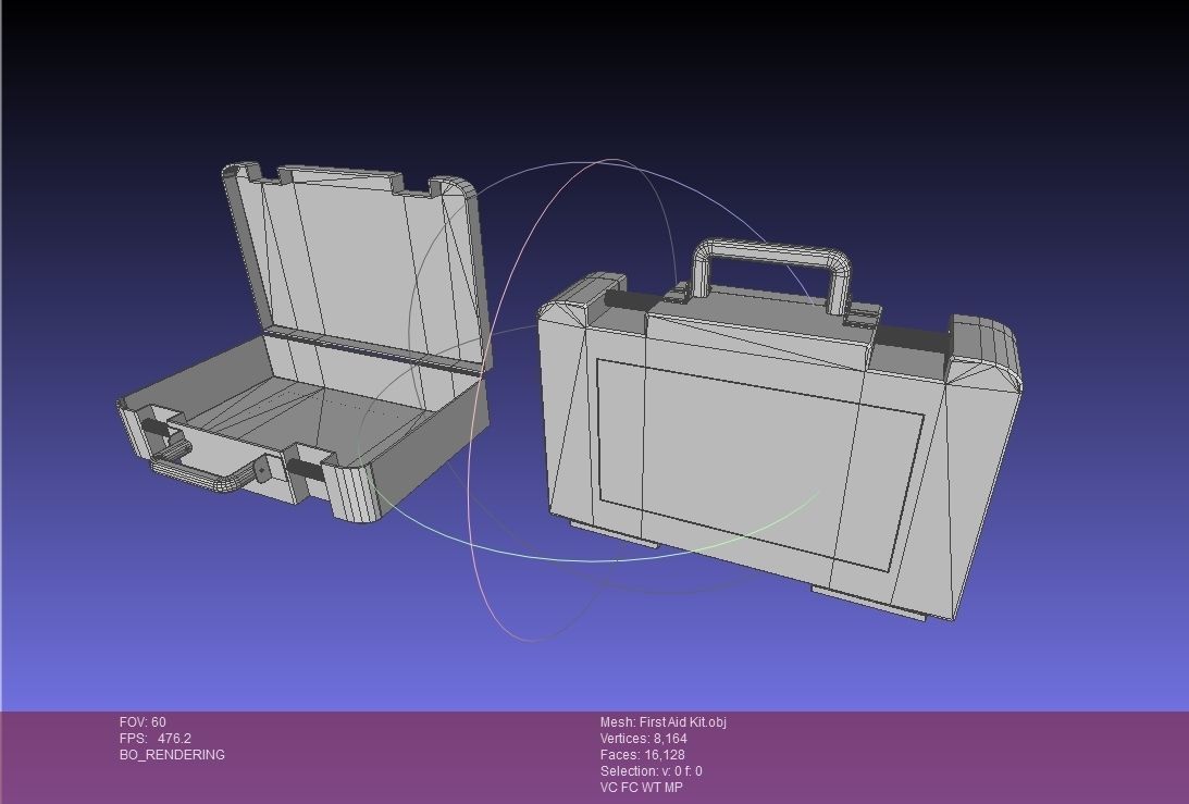 First Aid Medical Kit - Medkit - Safety and Emergency Equipment Low-poly 3D model_5
