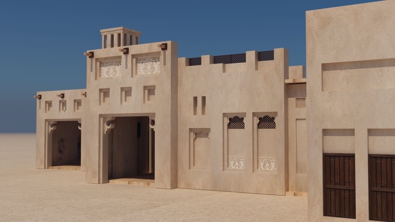 UAE old Building 3D model_3