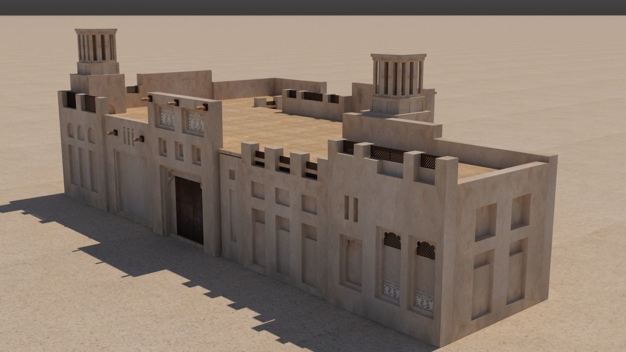 UAE old Building 3D model_1