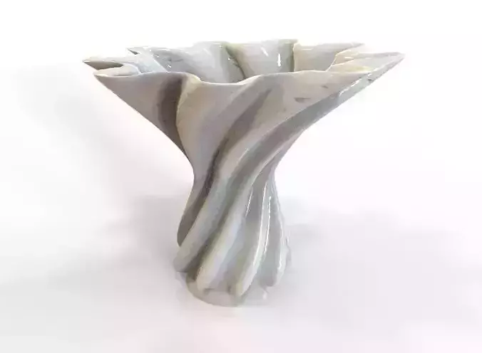 Vase 02 Low-poly 3D model
