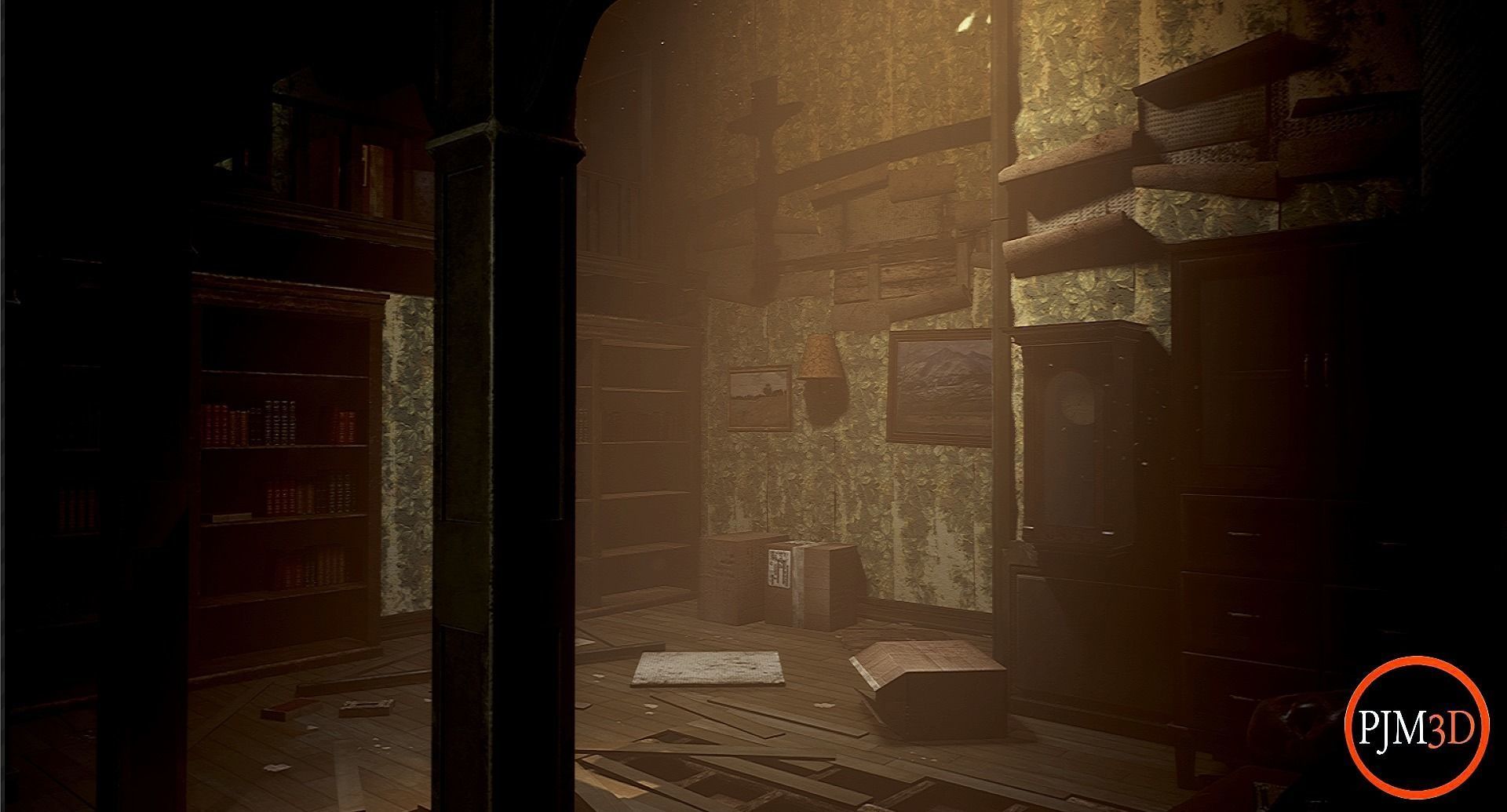 UE4 UE5 Abandoned wooden house modular V02Pro Updated 009 Low-poly 3D model_16