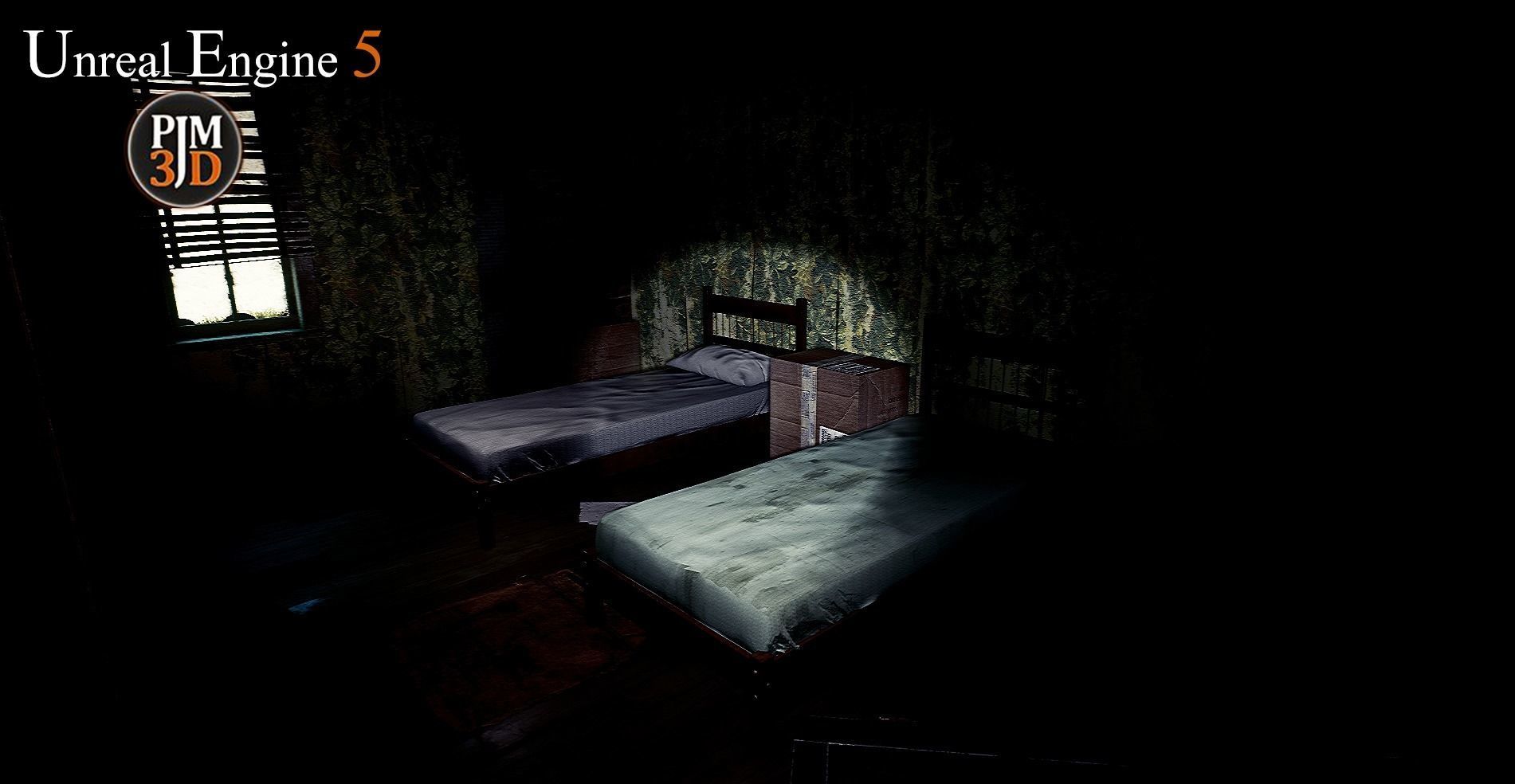 UE4 UE5 Abandoned wooden house modular V02Pro Updated 009 Low-poly 3D model_54