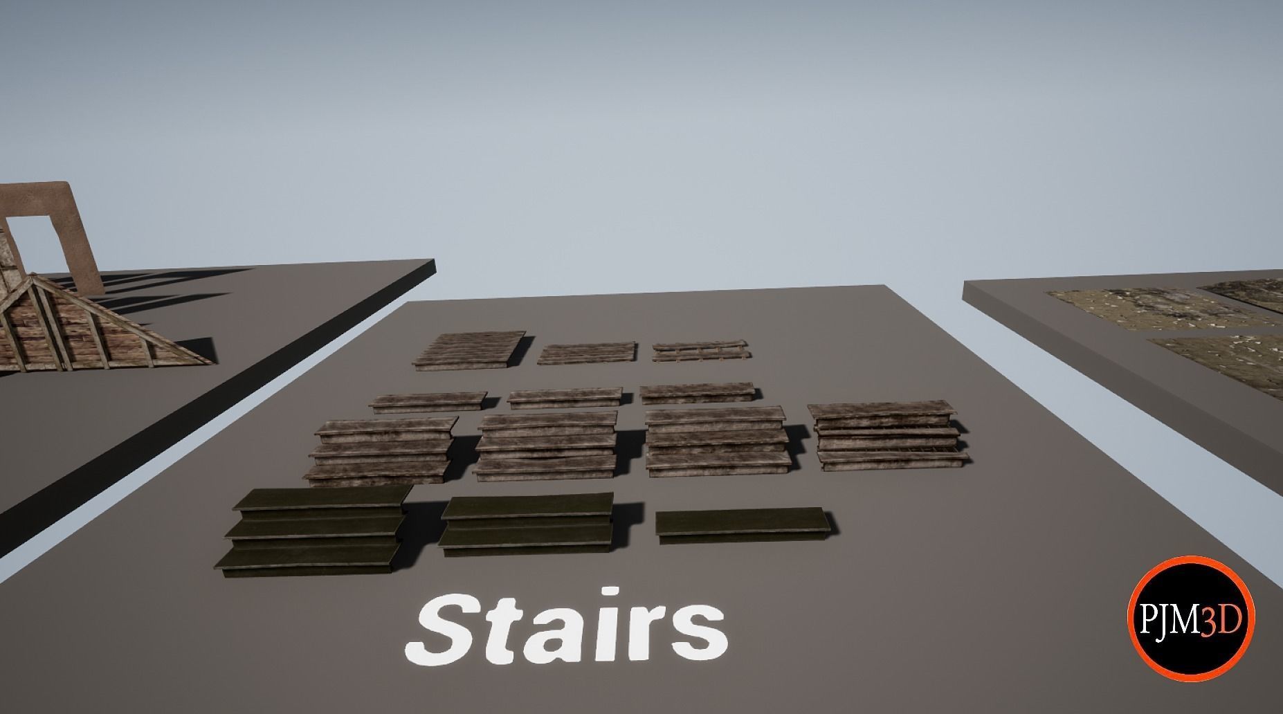 UE4 UE5 Abandoned wooden house modular V02Pro Updated 009 Low-poly 3D model_36