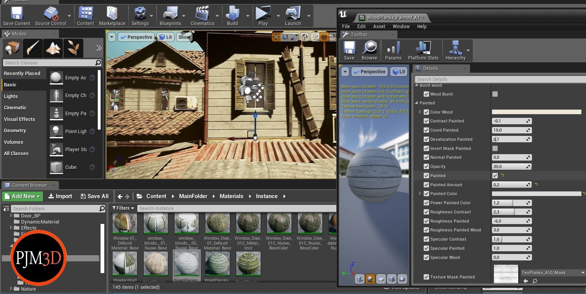 UE4 UE5 Abandoned wooden house modular V02Pro Updated 009 Low-poly 3D model_50