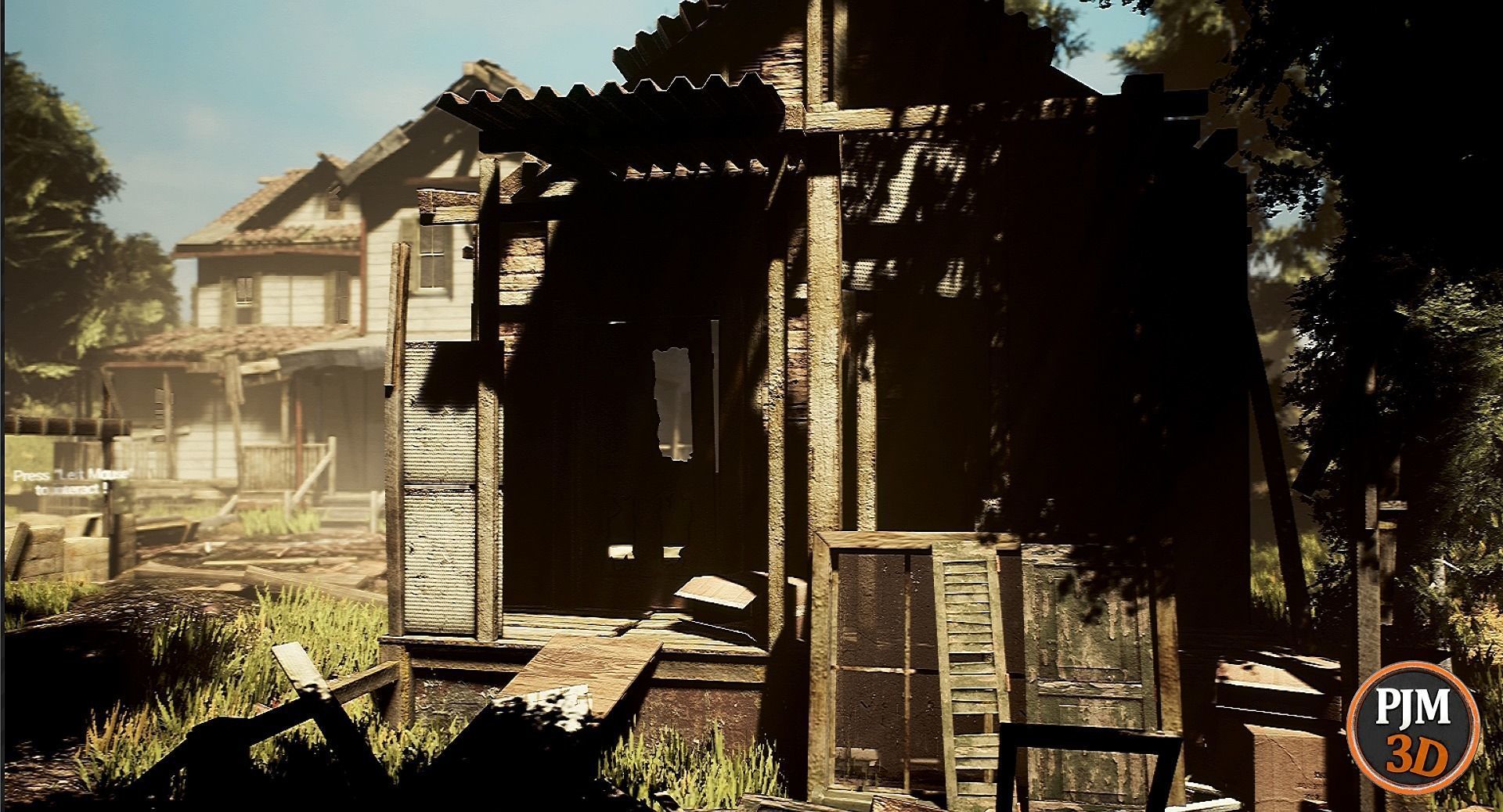 UE4 UE5 Abandoned wooden house modular V02Pro Updated 009 Low-poly 3D model_9