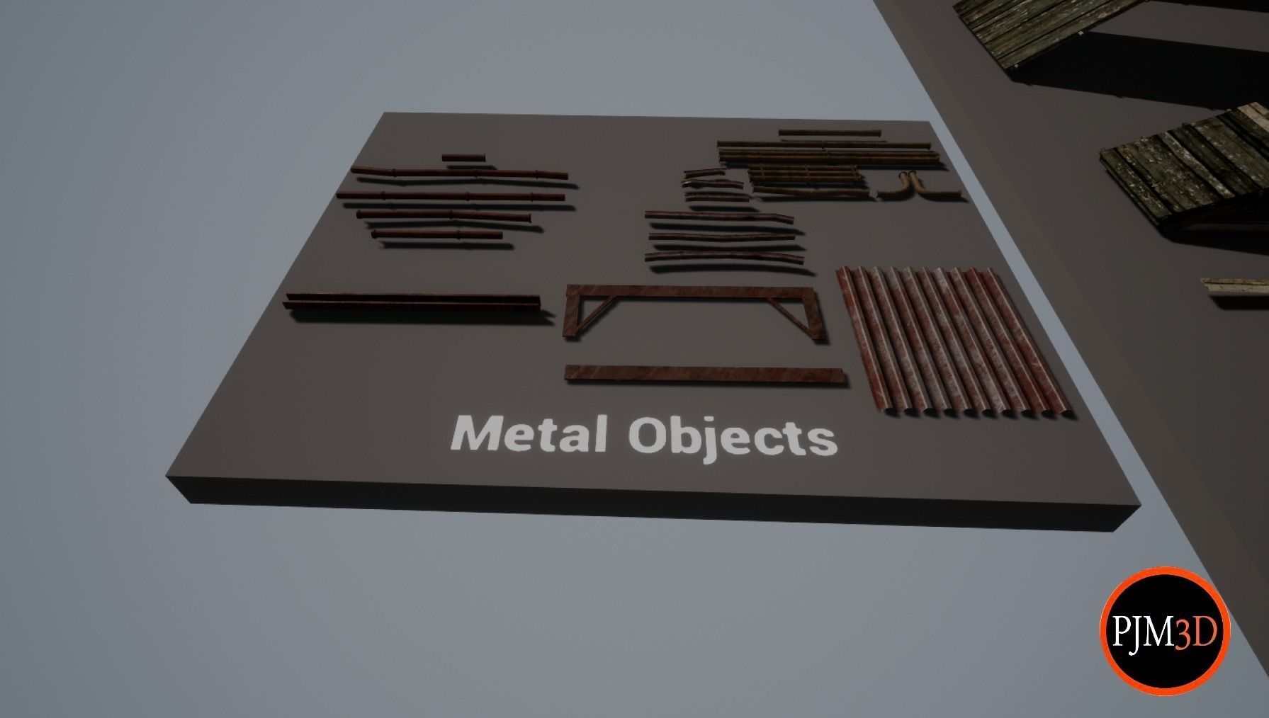 UE4 UE5 Abandoned wooden house modular V02Pro Updated 009 Low-poly 3D model_35