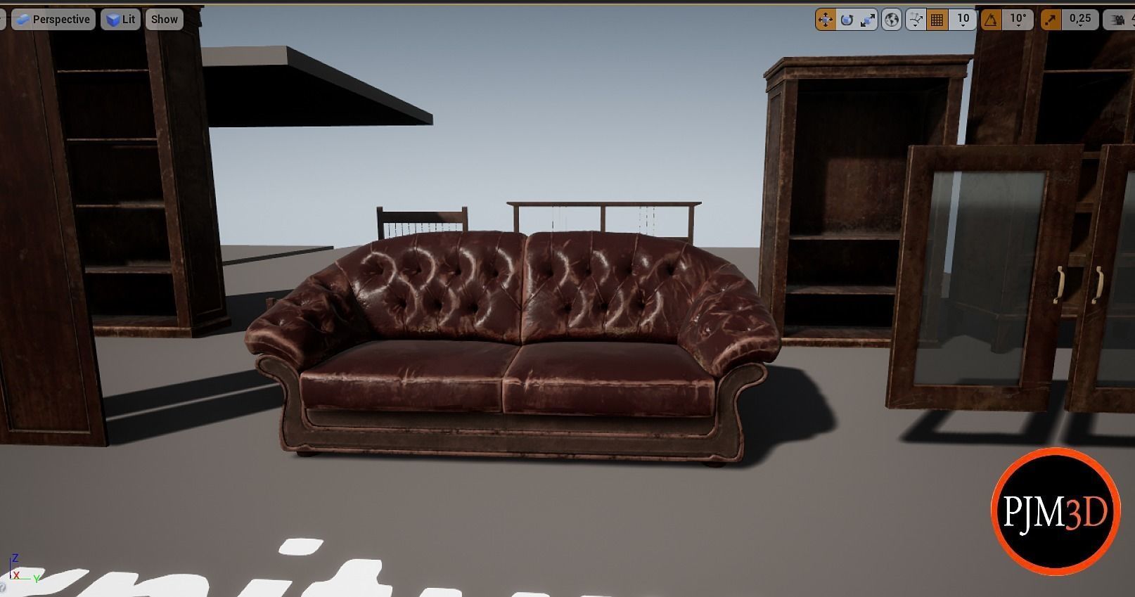 UE4 UE5 Abandoned wooden house modular V02Pro Updated 009 Low-poly 3D model_45