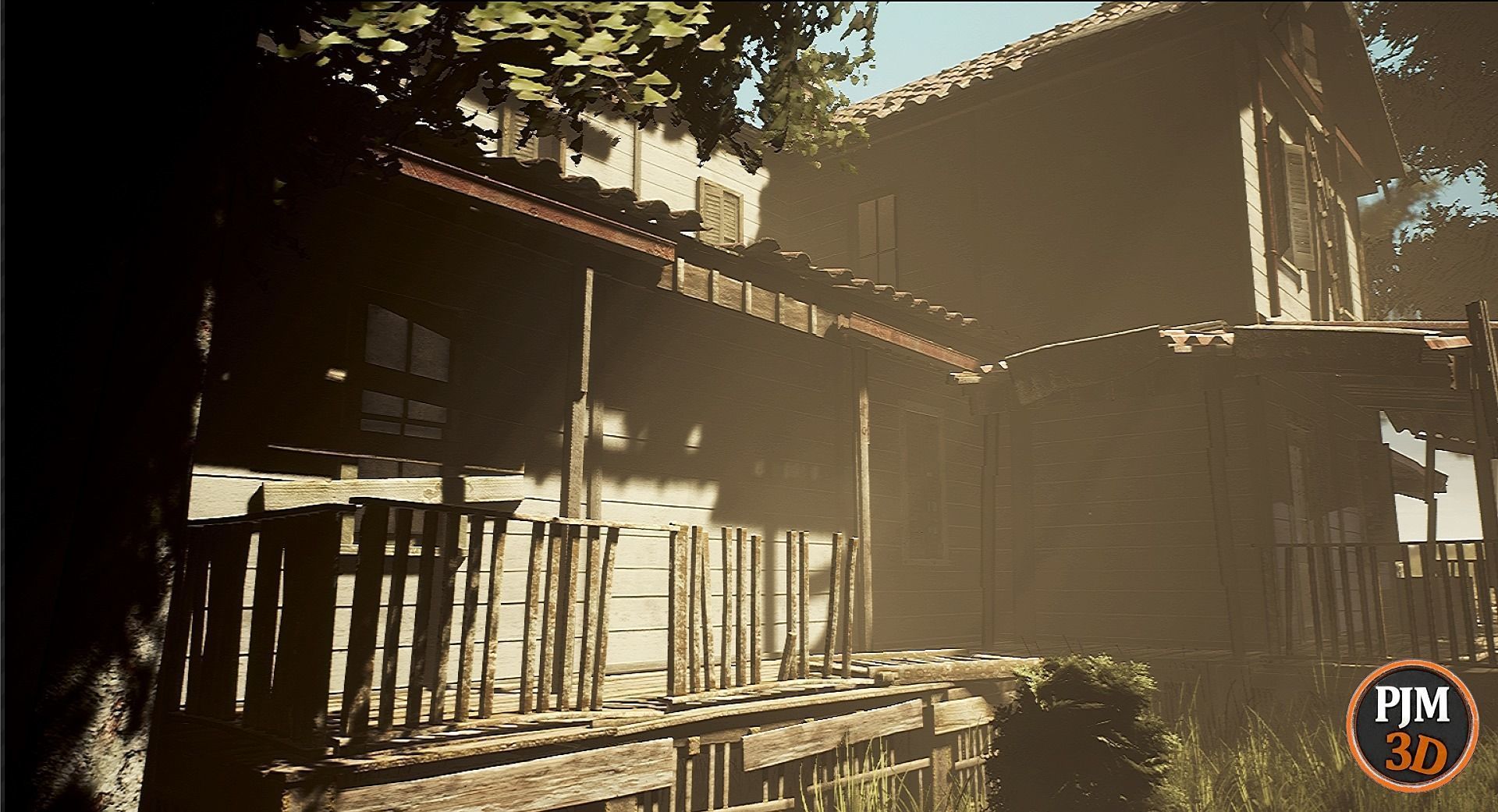 UE4 UE5 Abandoned wooden house modular V02Pro Updated 009 Low-poly 3D model_10