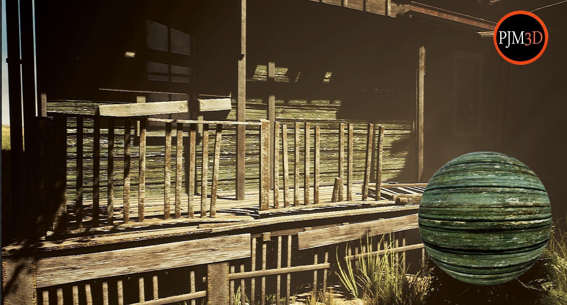 UE4 UE5 Abandoned wooden house modular V02Pro Updated 009 Low-poly 3D model_53