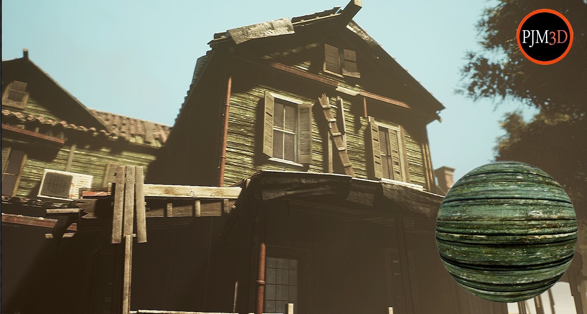UE4 UE5 Abandoned wooden house modular V02Pro Updated 009 Low-poly 3D model_52