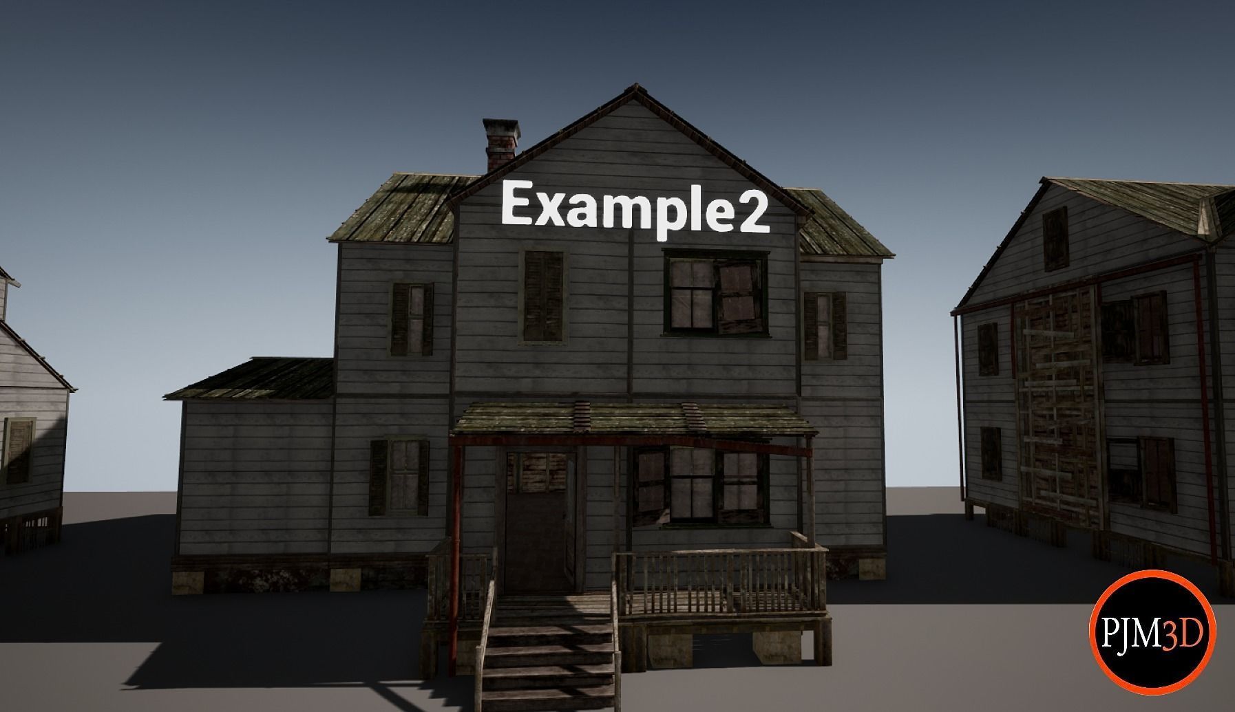 UE4 UE5 Abandoned wooden house modular V02Pro Updated 009 Low-poly 3D model_47
