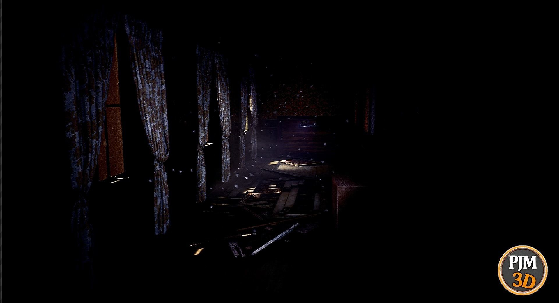 UE4 UE5 Abandoned wooden house modular V02Pro Updated 009 Low-poly 3D model_27