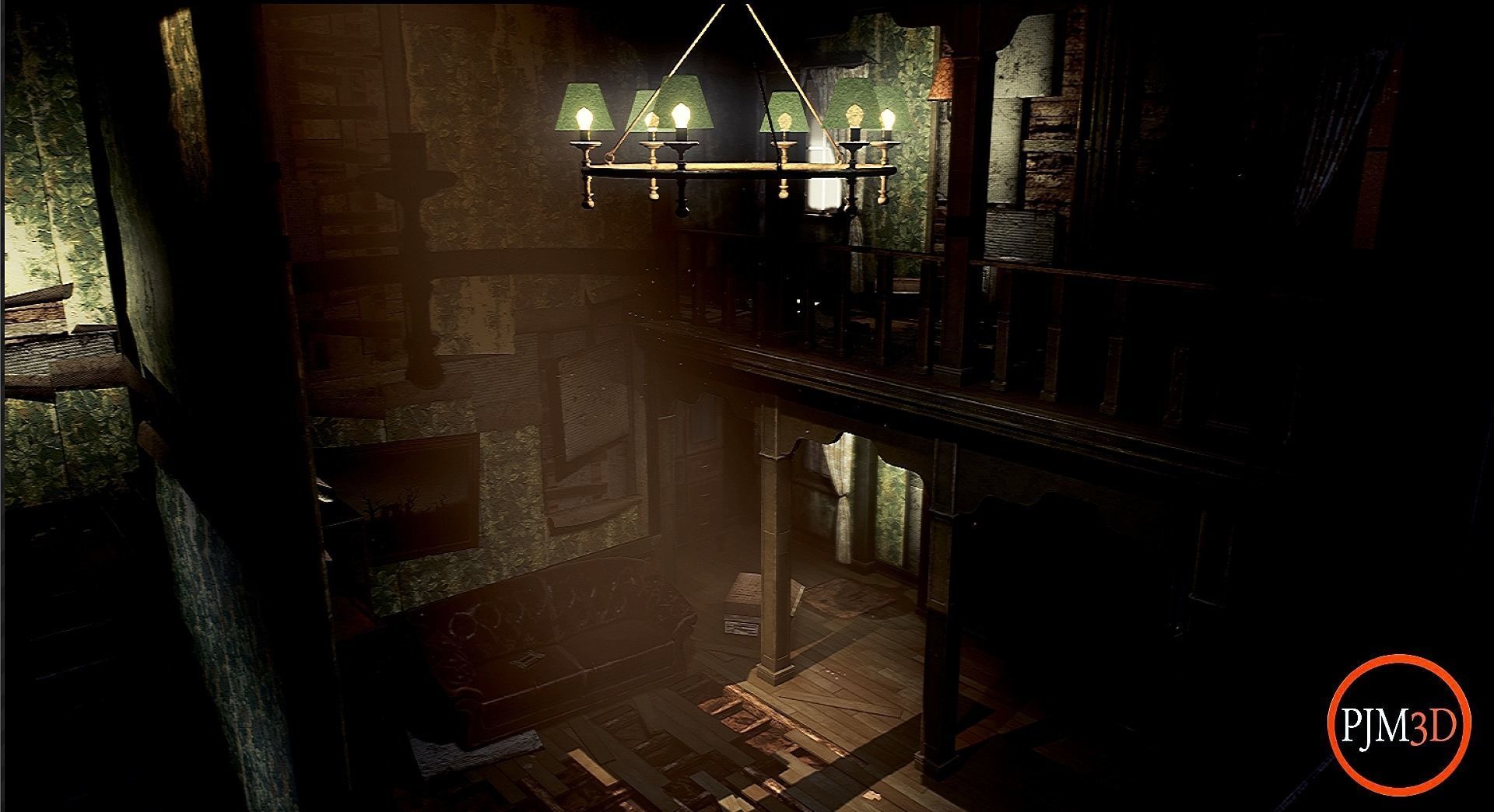 UE4 UE5 Abandoned wooden house modular V02Pro Updated 009 Low-poly 3D model_22