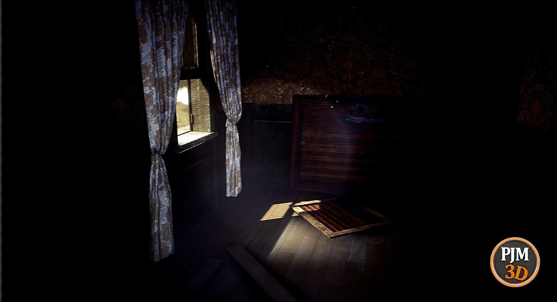 UE4 UE5 Abandoned wooden house modular V02Pro Updated 009 Low-poly 3D model_29