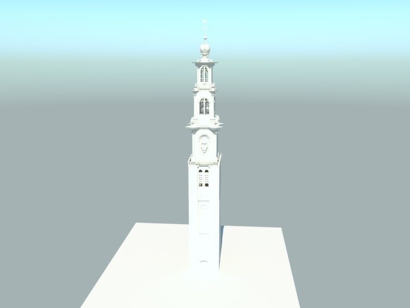 Westertoren Amsterdam 3D model_12
