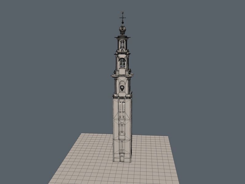 Westertoren Amsterdam 3D model_11