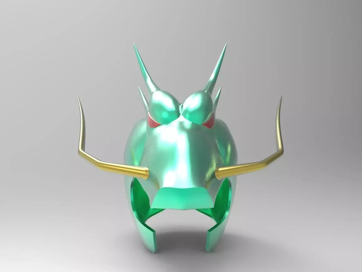 Dragon Shiryu Saint Seiya Helmet 3D print model_0