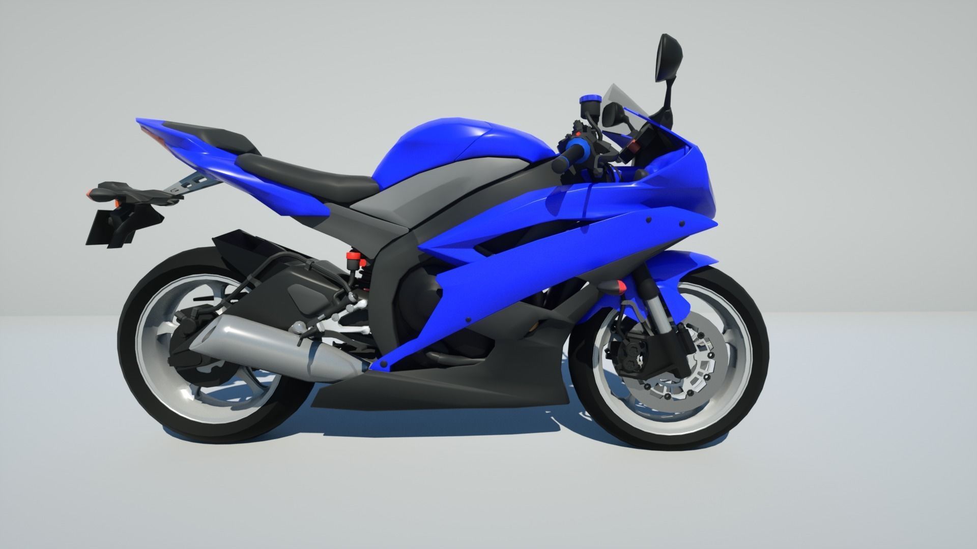 Yamaha R6 3D model_2