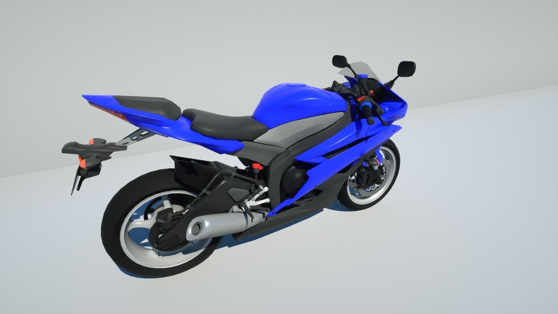 Yamaha R6 3D model_3