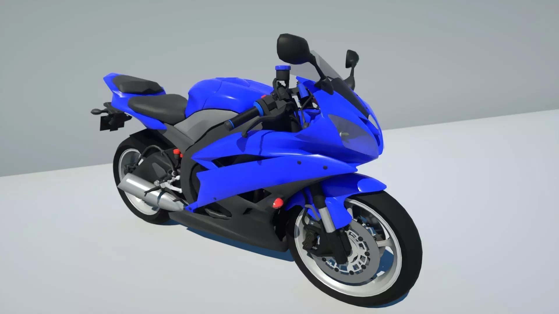 Yamaha R6 3D model_0