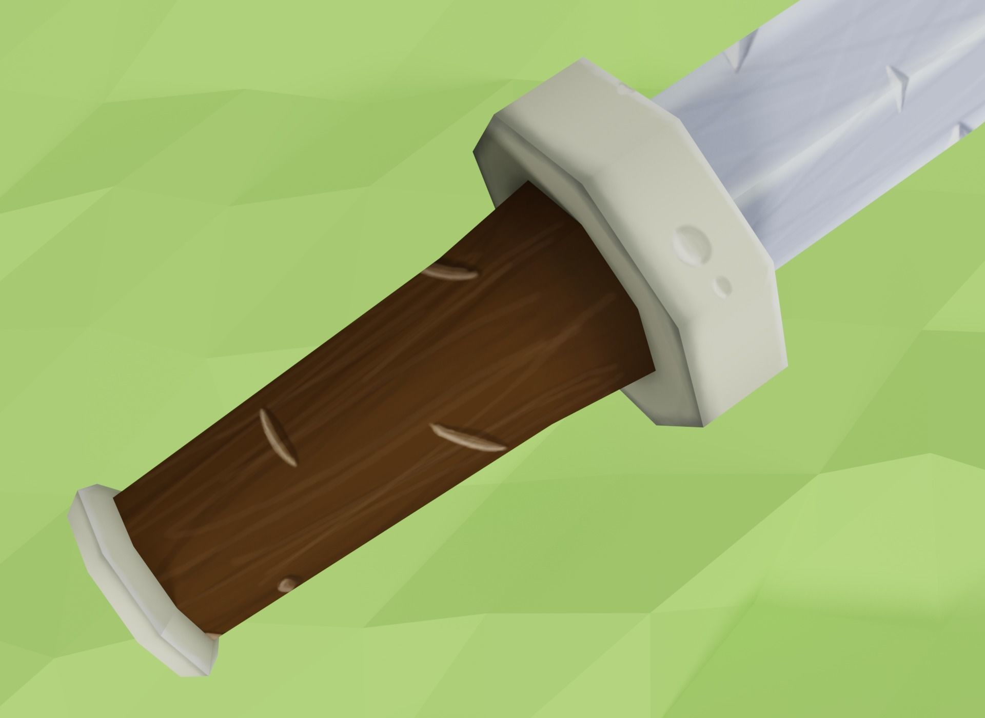 Cartoon Dagger Free low-poly 3D model_3