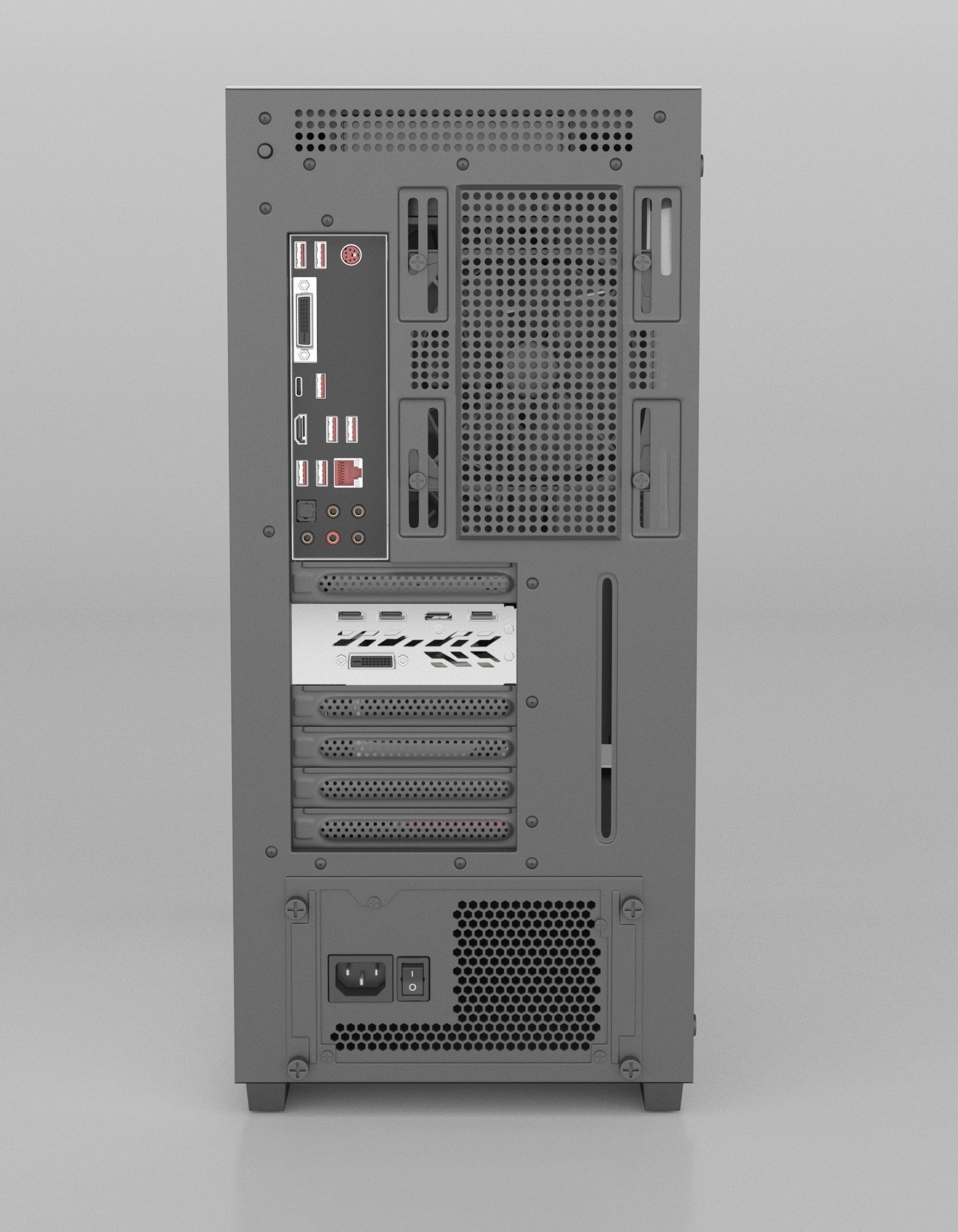 NZXT H700 i PC desktop  3D model_8