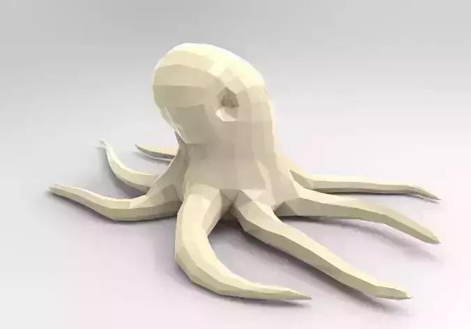 Octopus Low-poly 3D print model